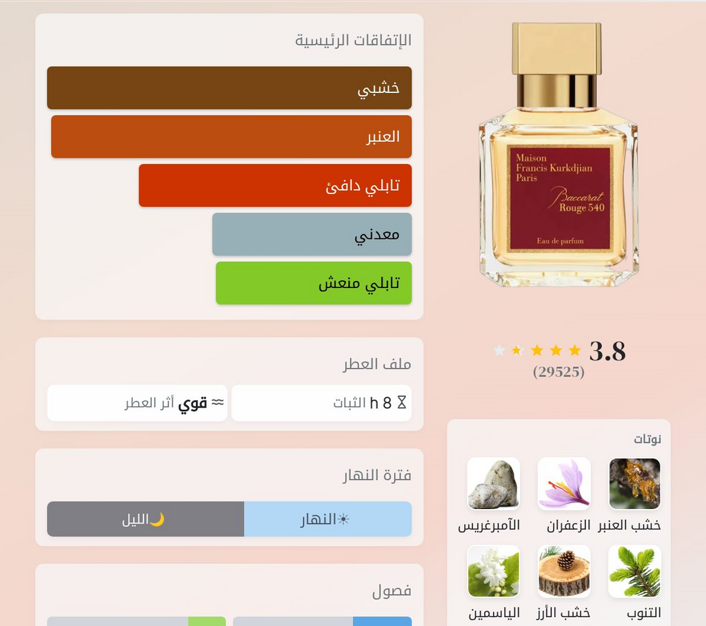 باكارات روج 540 |  Baccarat Rouge 540